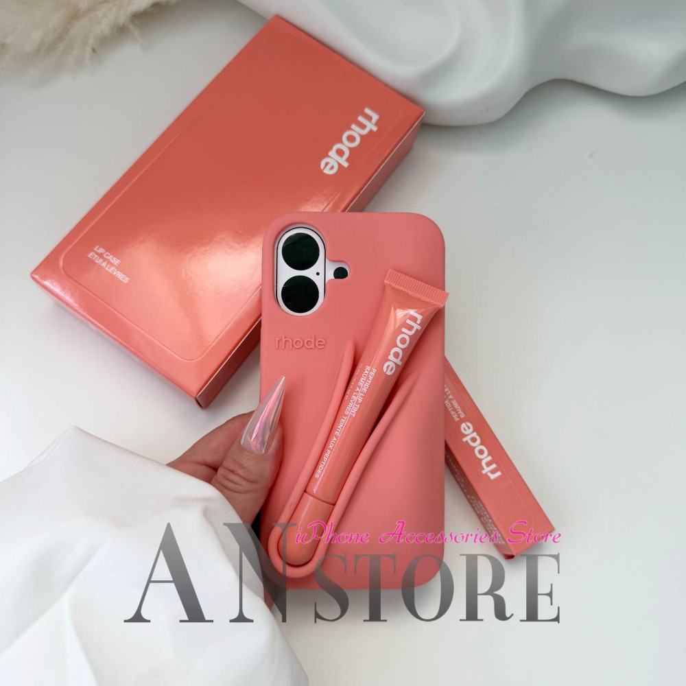 Летний чехол rhode Peach Pit на iPhone 16